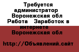 Требуется администратор - Воронежская обл. Работа » Заработок в интернете   . Воронежская обл.